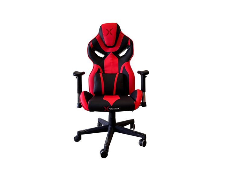 Gaming Chair: Vertex Dominor Gaming Chair Black/Red PVC